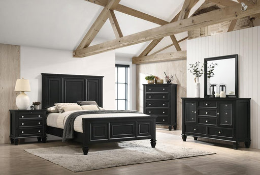 Sandy Beach 5-Piece Bedroom Set with High Headboard King image