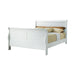 Louis Philippe Full Sleigh Panel Bed White image