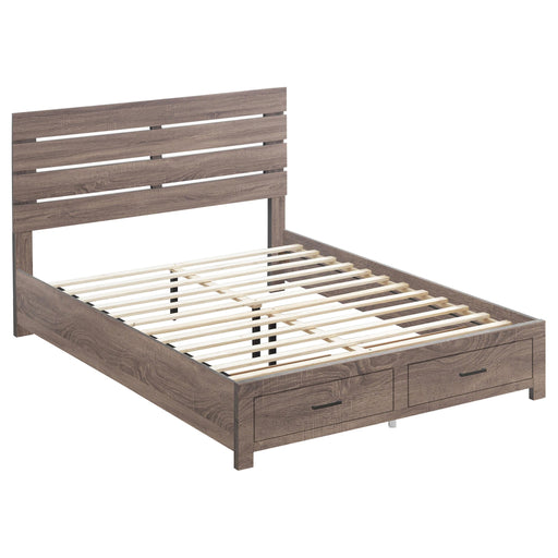 Brantford Queen Storage Bed Barrel Oak image