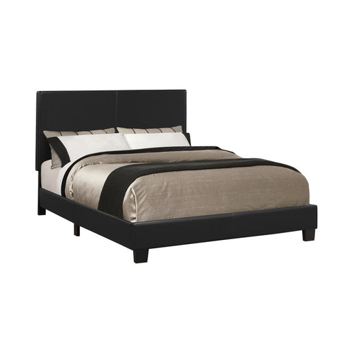 Mauve Twin Upholstered Bed Black image